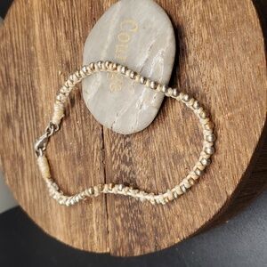 B3218 survivalist rustic bullet beaded afghan‎ woven bracelet